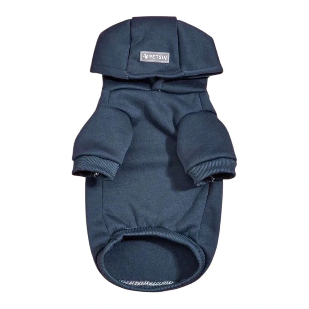 Navy Blue Small Pet Hoodie